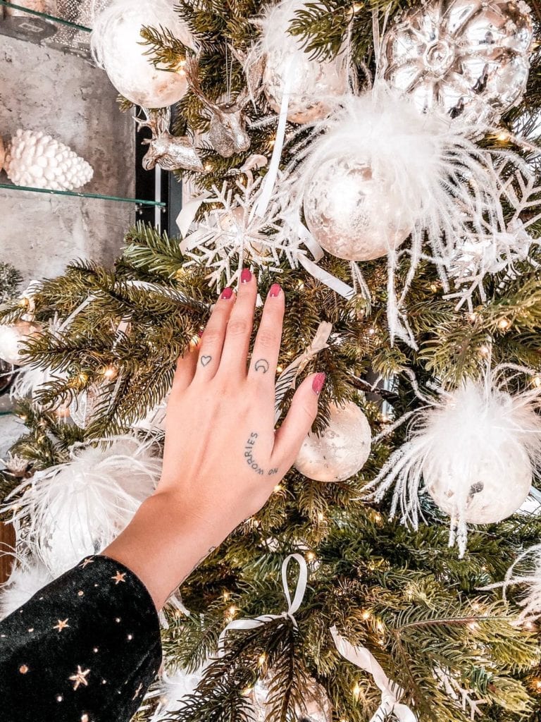 unghie natalizie semplici